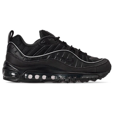 Shop Nike Women's Air Max 98 Casual Shoes In Black