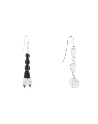 Shop Maison Margiela Earrings In Black