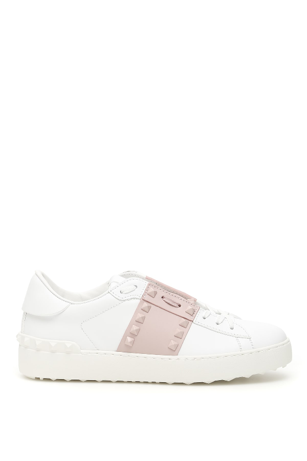 valentino rockstud trainers white