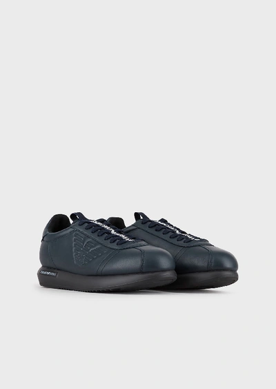Shop Emporio Armani Sneakers - Item 11746277 In Midnight Blue