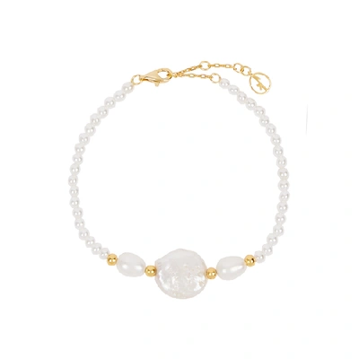 Shop Anissa Kermiche Caviar Pebble Freshwater Pearl Bracelet