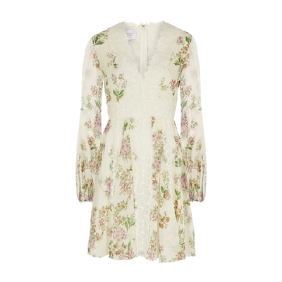 Shop Giambattista Valli Floral-print Silk-chiffon Dress