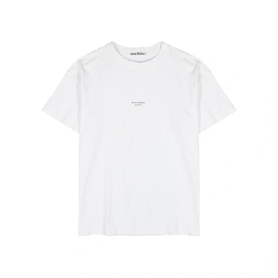 Shop Acne Studios Jaxton White Cotton T-shirt