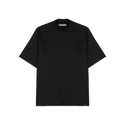 Shop Acne Studios Mock Black Cotton T-shirt