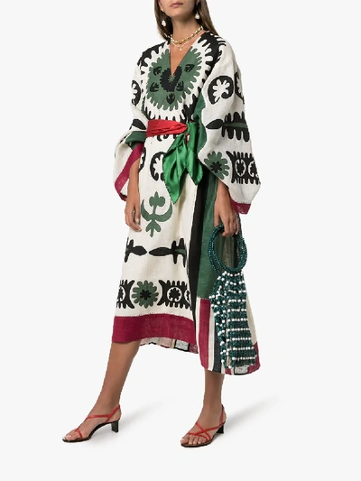 Shop Vita Kin Muscat Patterned Kaftan Dress In Multicoloured