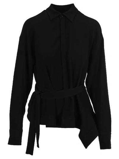 Shop Dsquared2 D Squared Belted Shirt In Black