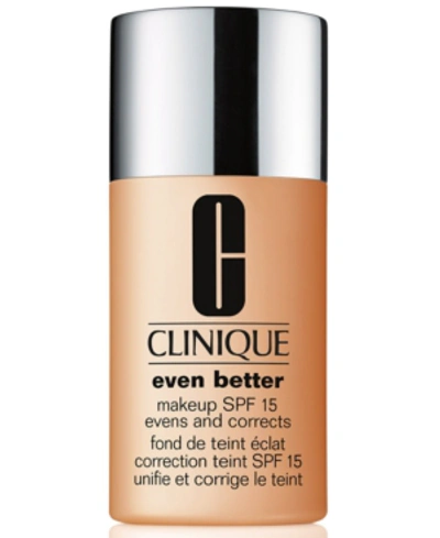 Shop Clinique Even Better Makeup Broad Spectrum Spf 15 Foundation, 1-oz. In Wn 76 Toasted Wheat