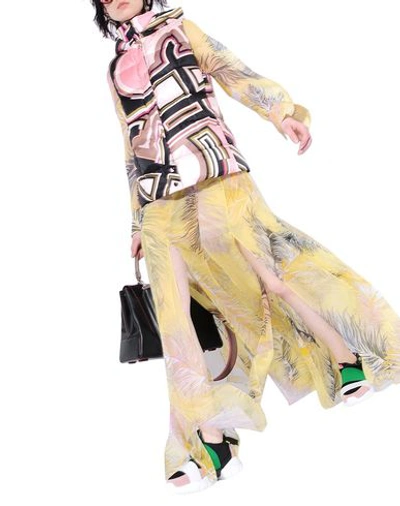 Shop Emilio Pucci Full-length Jacket In Pink