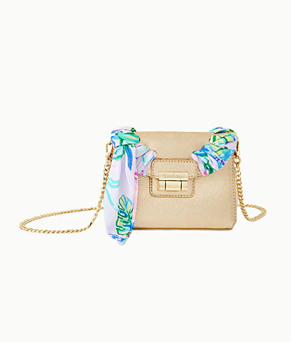 lilly pulitzer gold purse