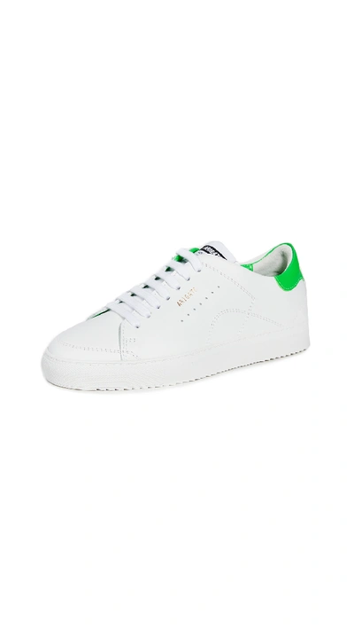 Shop Axel Arigato Detailed Clean 90 Sneakers In Neon/white