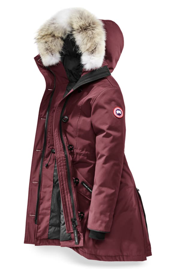 Canada Goose Rossclair Fusion Fit Genuine Coyote Fur Trim Down Parka In ...