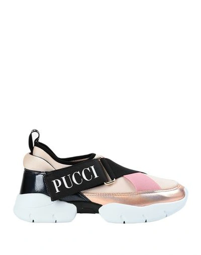 Shop Emilio Pucci Sneakers In Sand