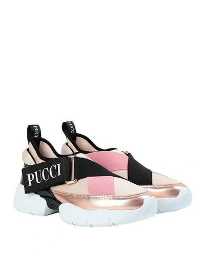 Shop Emilio Pucci Sneakers In Sand