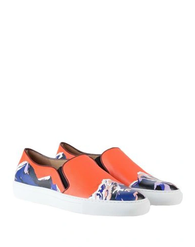 Shop Emilio Pucci Sneakers In Orange