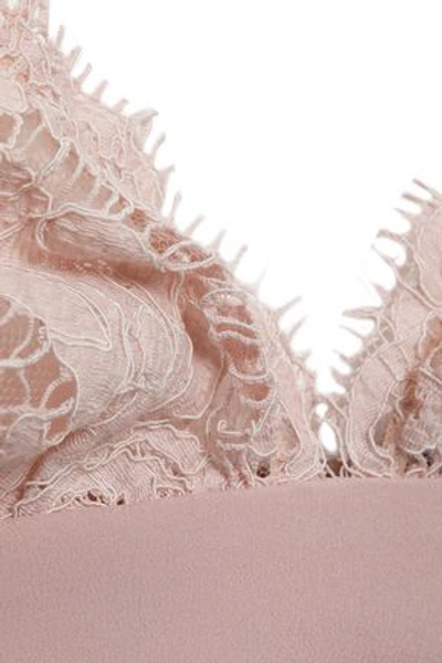 Id Sarrieri I.d. Sarrieri Woman Corded Lace Soft-cup Triangle Bra Blush In Blush
