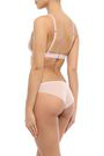 Id Sarrieri I.d. Sarrieri Woman Corded Lace Soft-cup Triangle Bra Blush In Blush
