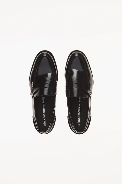 Shop Alexander Wang Carter Halo Moccasin  In Black