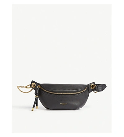 Shop Givenchy Whip Mini Leather Belt Bag In Black