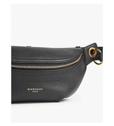 Shop Givenchy Whip Mini Leather Belt Bag In Black