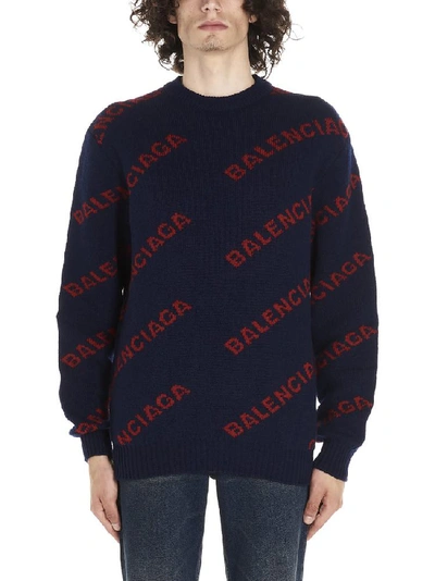 Balenciaga sweater hot sale mens navy