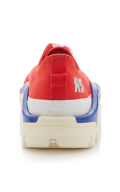 Shop Adidas Originals Rs Detroit Low-top Canvas Sneakers In Red