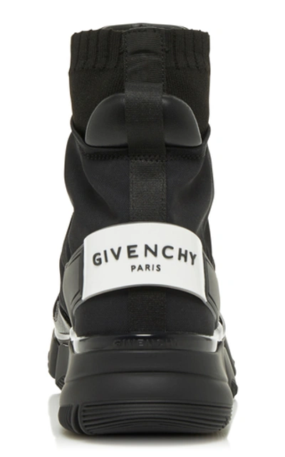 Shop Givenchy Jaw Front-zip High-top Sneakers In Black