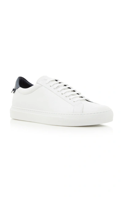 Shop Givenchy Urban Street Two-tone Leather Sneakers In White