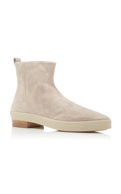 Shop Fear Of God Santa Fe Suede Chelsea Boots In Grey