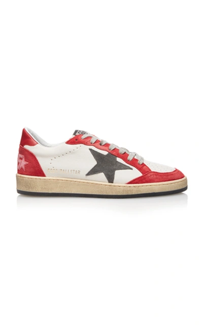 Shop Golden Goose Ball Star Low-top Leather Sneakers In Multi