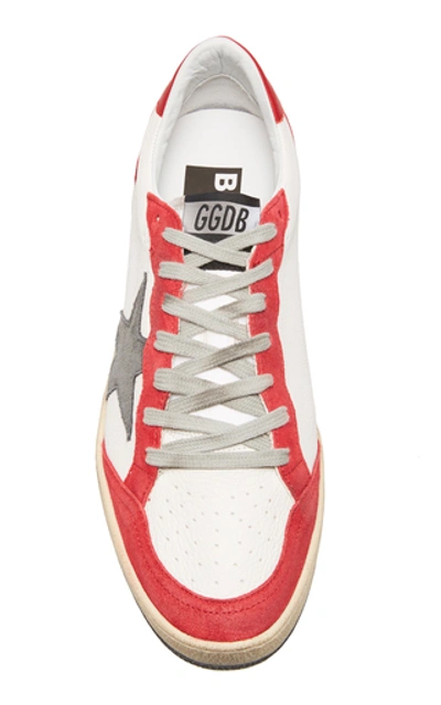 Shop Golden Goose Ball Star Low-top Leather Sneakers In Multi