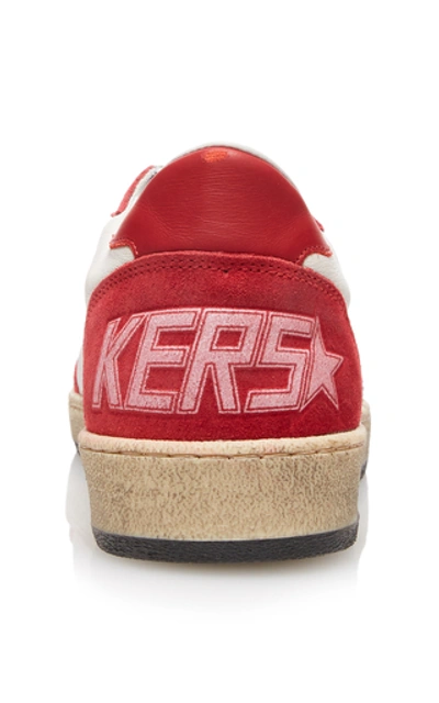 Shop Golden Goose Ball Star Low-top Leather Sneakers In Multi