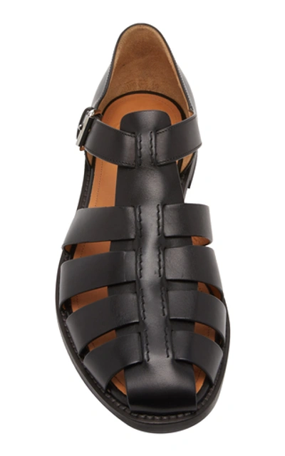 Shop Church's Fisherman Leather Sandals In Black