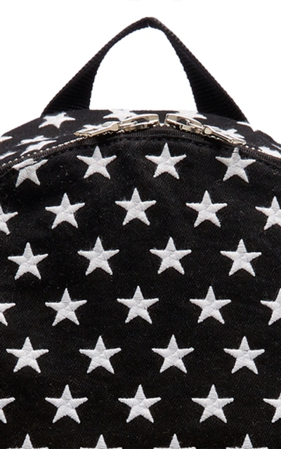 Shop Amiri Embroidered Leather Backpack In Black