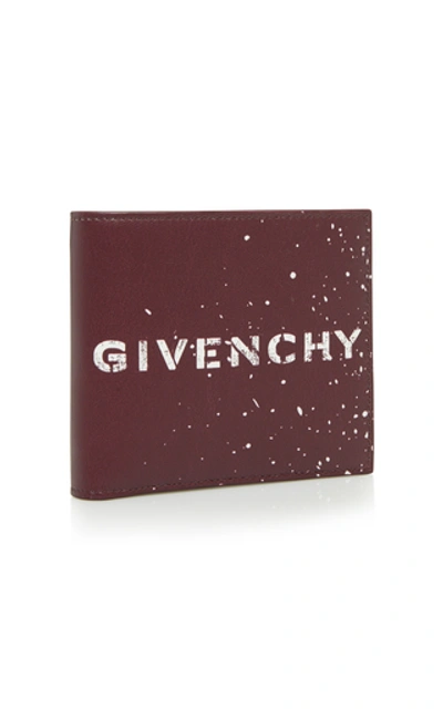 Shop Givenchy Leo Coated-canvas Billfold Wallet In Black