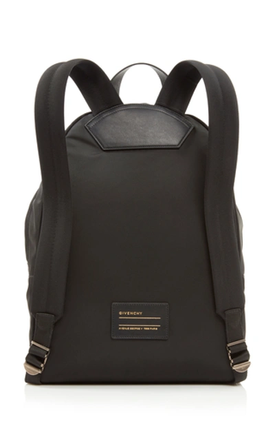 Shop Givenchy Printed And Logo-embroidered Shell Backpack In Black
