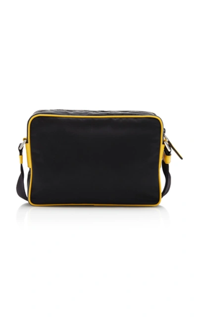 Shop Prada Two-tone Nylon Crossbody Bag In Black