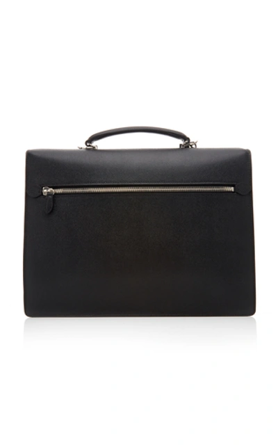Shop Mark Cross Maddox Textured-leather Briefcase In Black