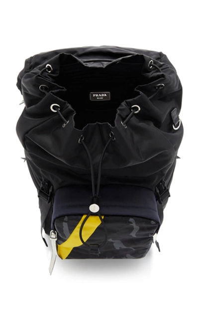 Shop Prada Printed Nylon Backpack