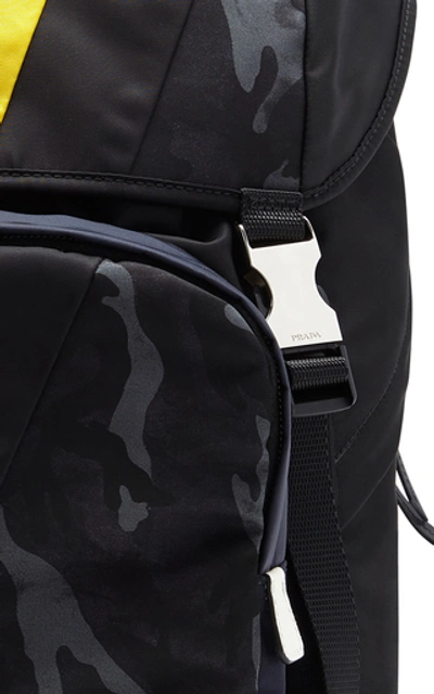 Shop Prada Printed Nylon Backpack