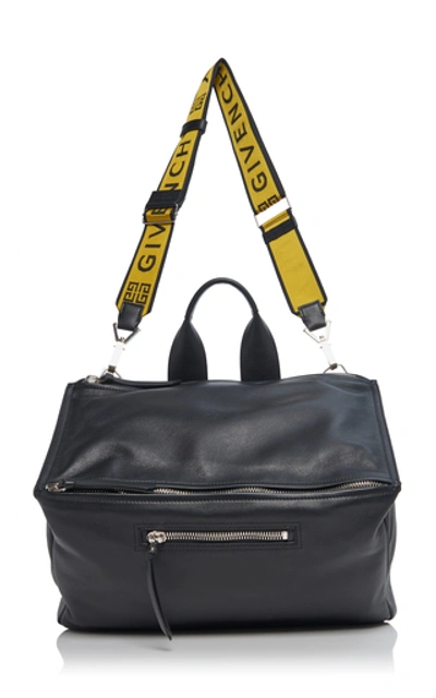 Shop Givenchy Pandora Leather Bag In Black