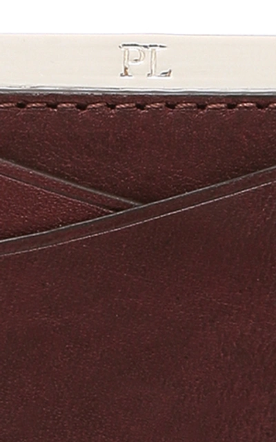 Shop Passavant And Lee No. 25 Card Case In Burgundy