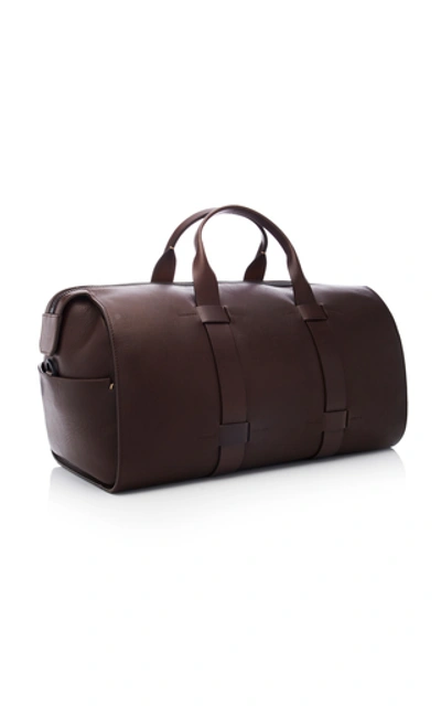 Shop Troubadour Getaway Leather Duffle Bag In Brown