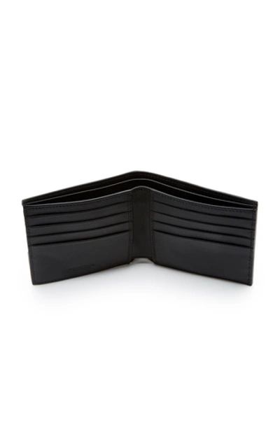 Shop Bottega Veneta Intrecciato Leather Billfold Wallet  In Black