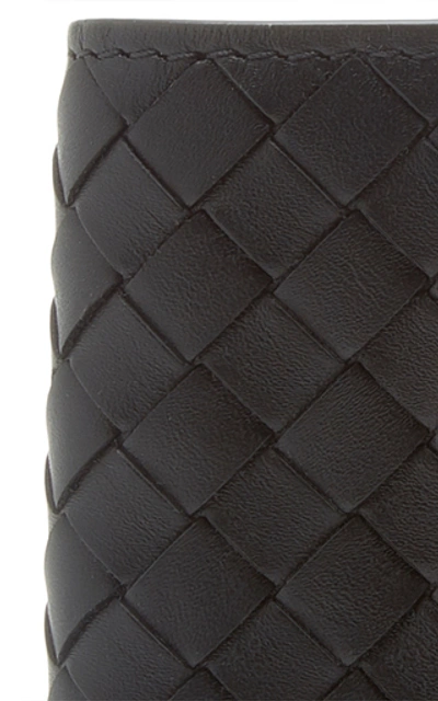 Shop Bottega Veneta Intrecciato Leather Billfold Wallet  In Black