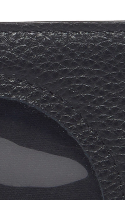 Shop Maison Margiela Pvc Paneled Leather Billfold Wallet In Black