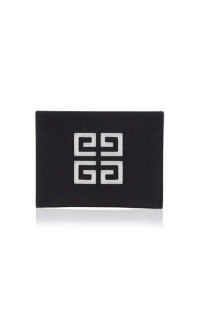 Shop Givenchy Leather Logo Card Case In Black