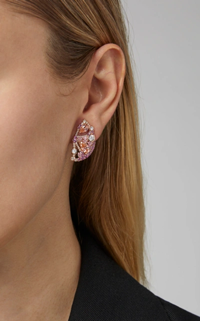 Shop Anabela Chan Pink Grapefruit Slice Earrings