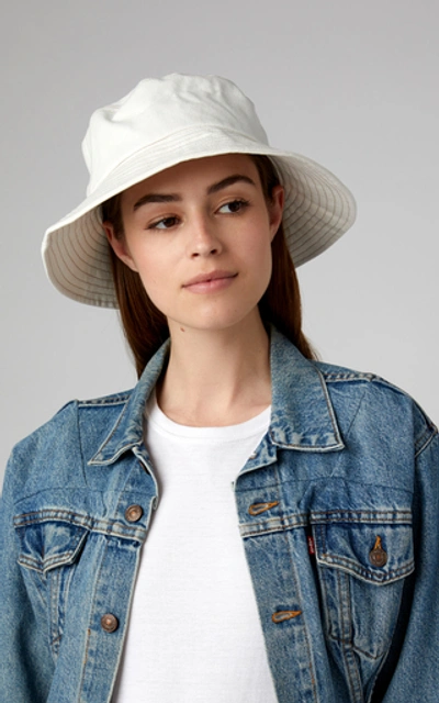Shop Avenue Belfour Cotton-twill Bucket Hat In White