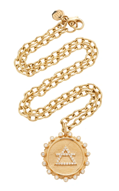Shop Marlo Laz In The Air 14k Gold Diamond Necklace
