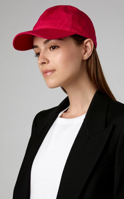 Shop Avenue Lennox Cotton-twill Baseball Cap In Pink